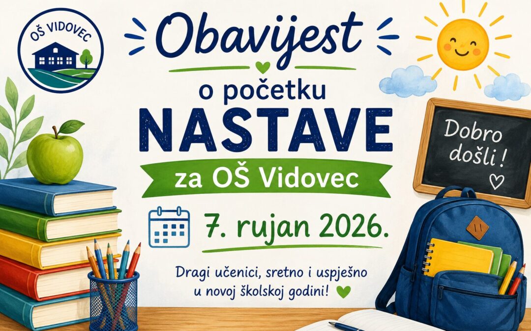 OBAVIJEST O POČETKU NASTAVE