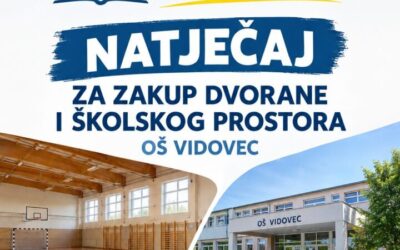 Natječaj za zakup dvorane i školskog prostora